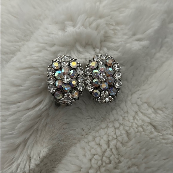 Elegant iridescent Crystal Earrings - Picture 1 of 7